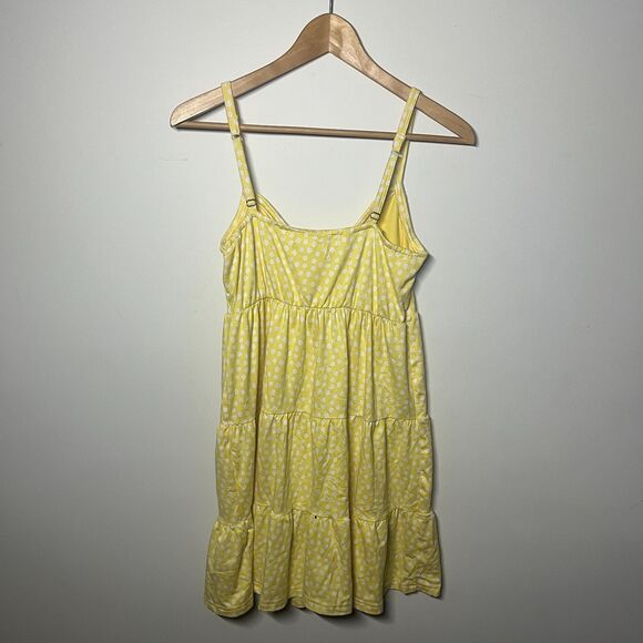 Hollister Women's Yellow White Polka Dot Tiered Cami Sundress Size S Regular - Picture 4 of 8
